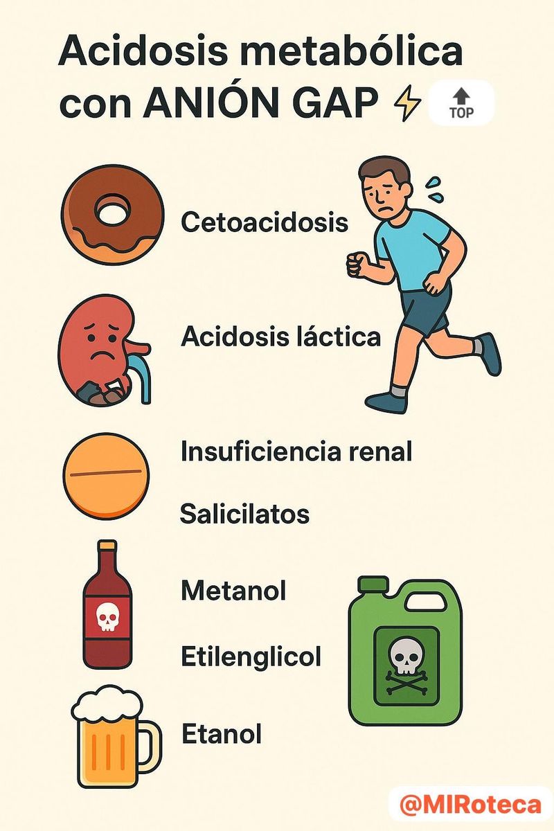 Acidosis metabólica con anion gap alto