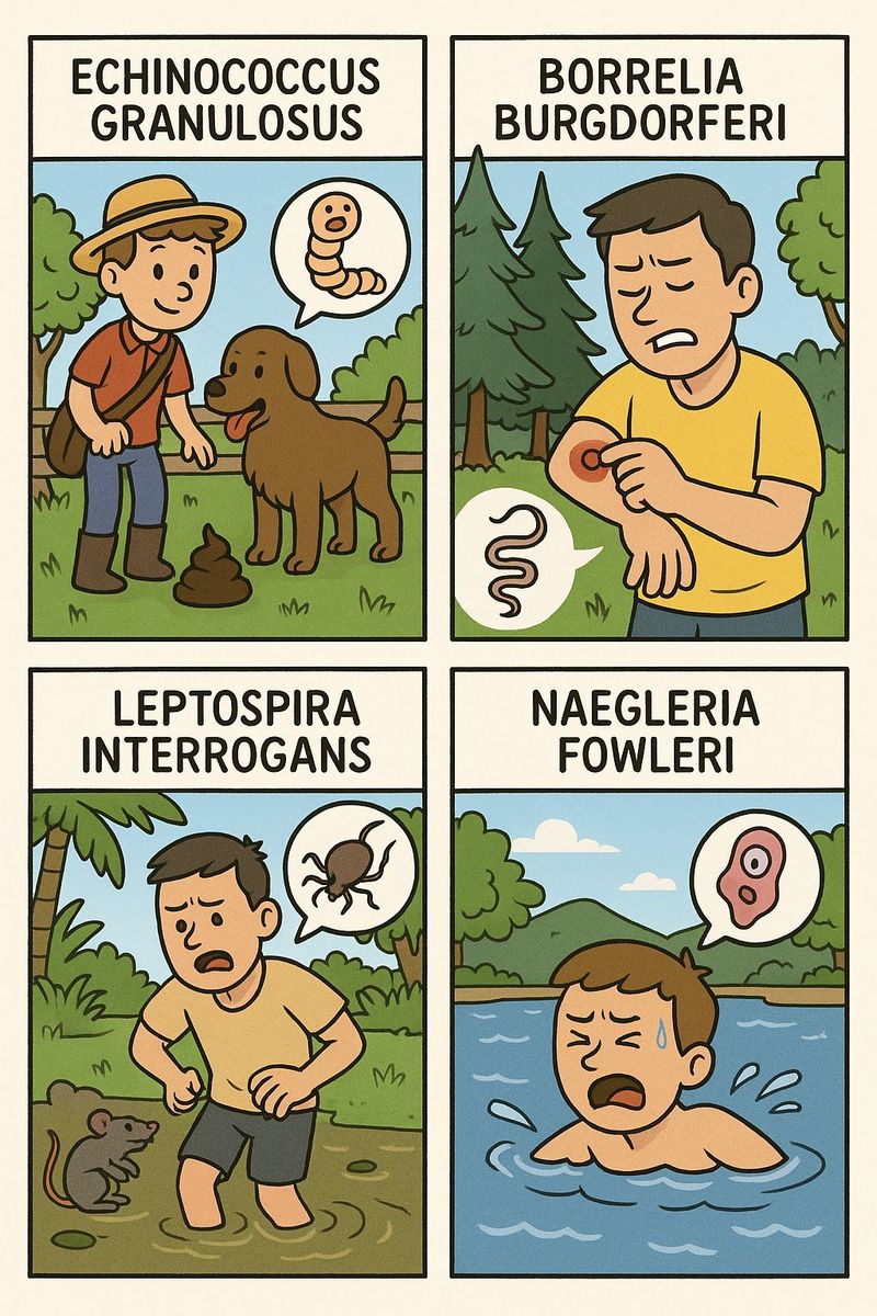 Microorganismos según la situación de contagio