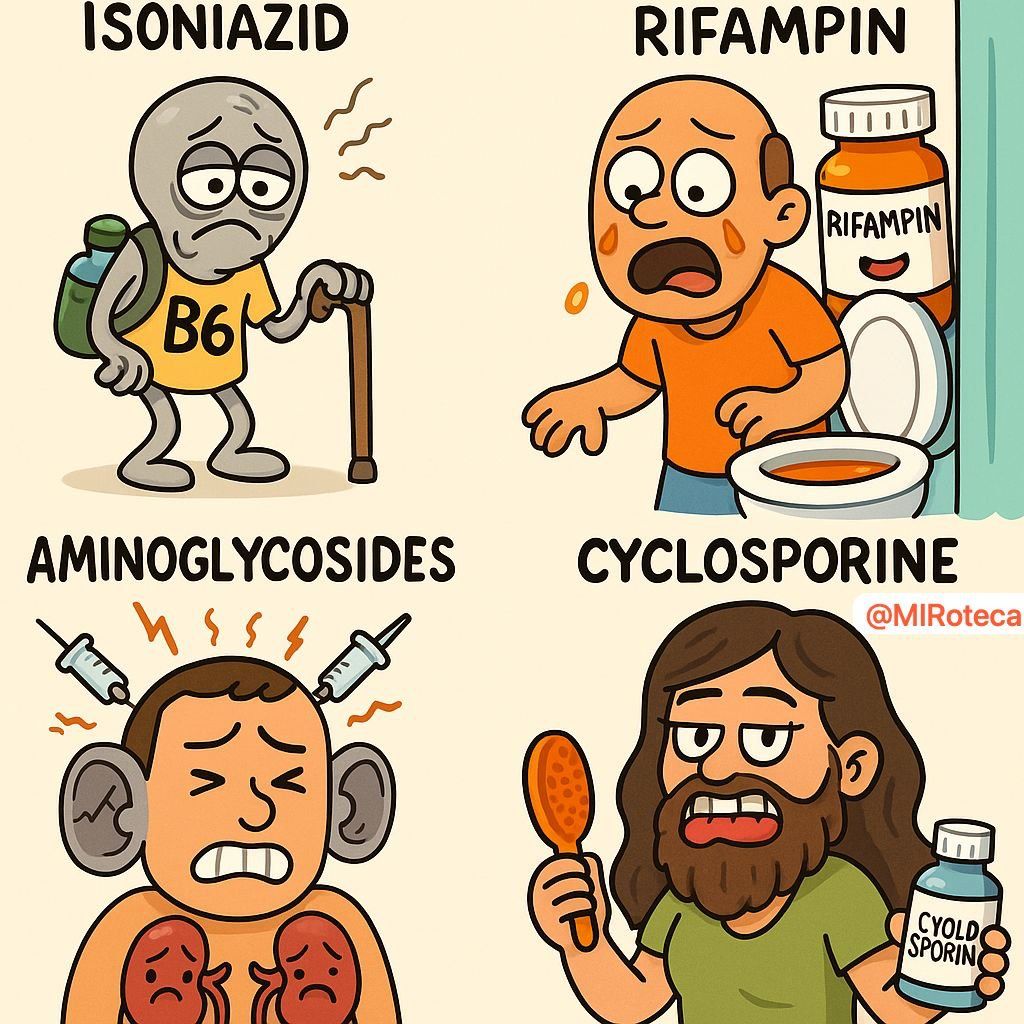 Reacciones adversas clásicas de fármacos